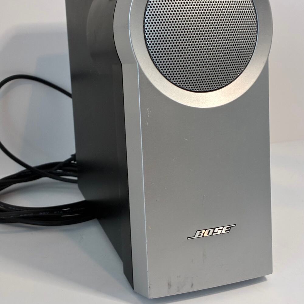 BOSE Companion 2 Multimedia Computer Speaker Left Replacement Silver Tested - Picture 2 of 4